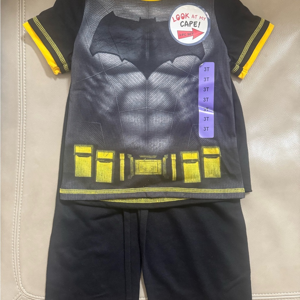DC Comics Batman Pajama Set, 3T